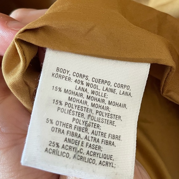 Anthropologie Elevenses Wool & Mohair Blend Pea Coat - Picture 7 of 7